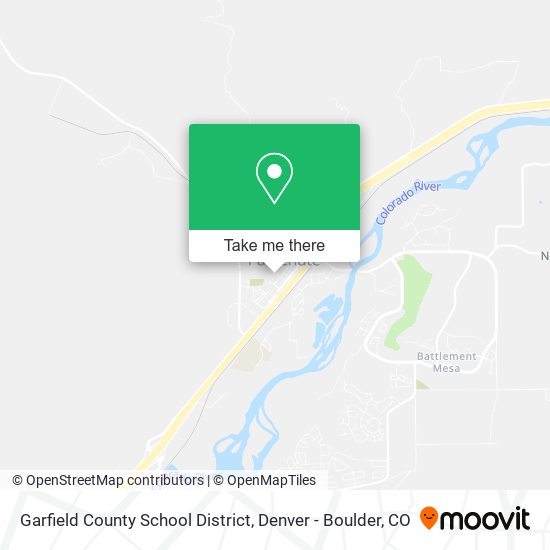 Garfield County School District map