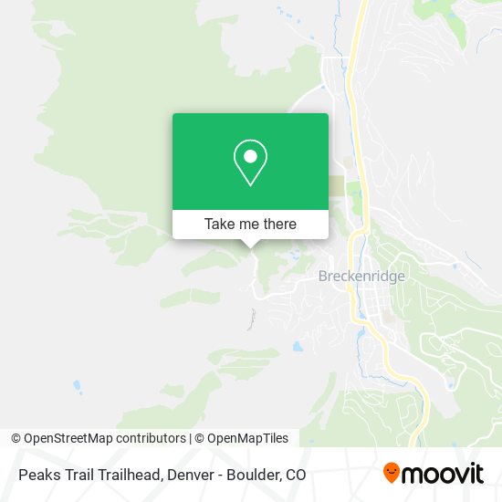 Mapa de Peaks Trail Trailhead