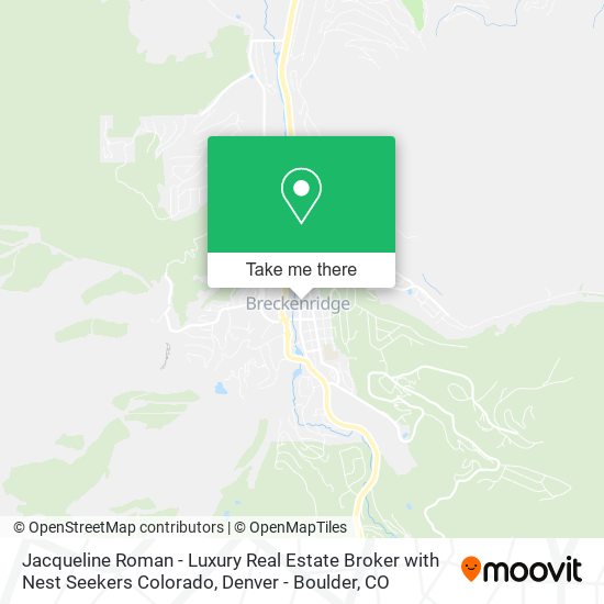 Jacqueline Roman - Luxury Real Estate Broker with Nest Seekers Colorado map