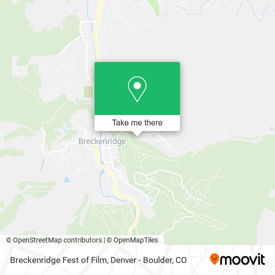 Breckenridge Fest of Film map