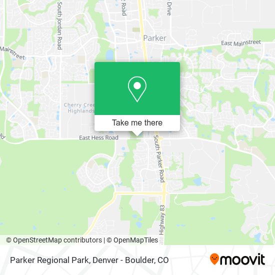 Parker Regional Park map