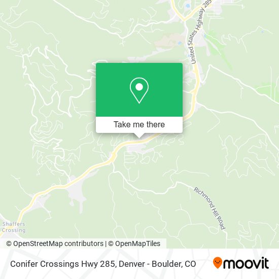 Conifer Crossings Hwy 285 map