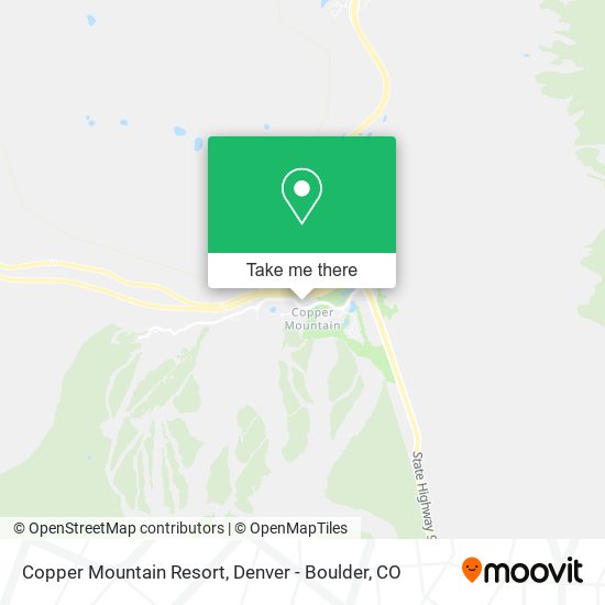 Copper Mountain Resort map