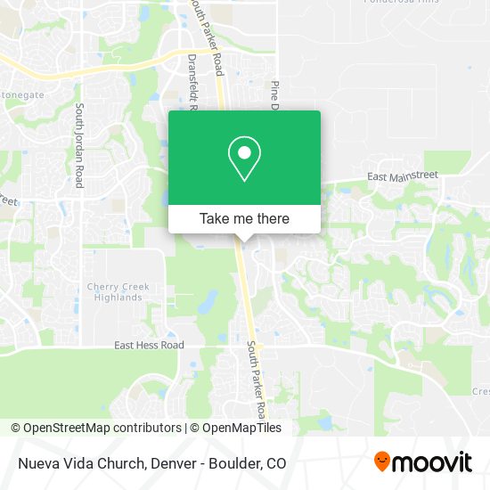 Nueva Vida Church map