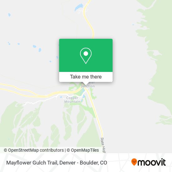 Mayflower Gulch Trail map