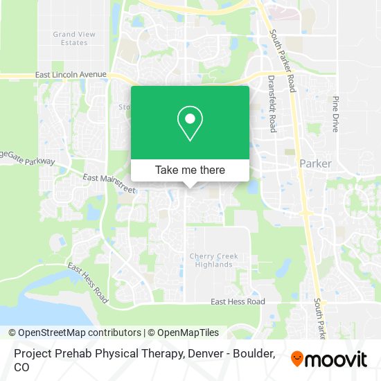 Project Prehab Physical Therapy map