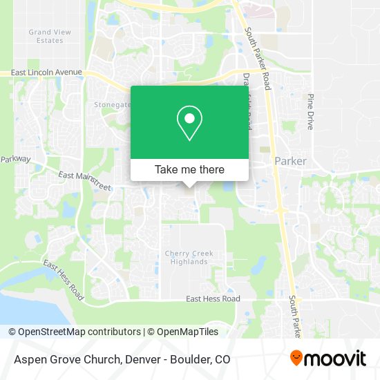 Aspen Grove Church map