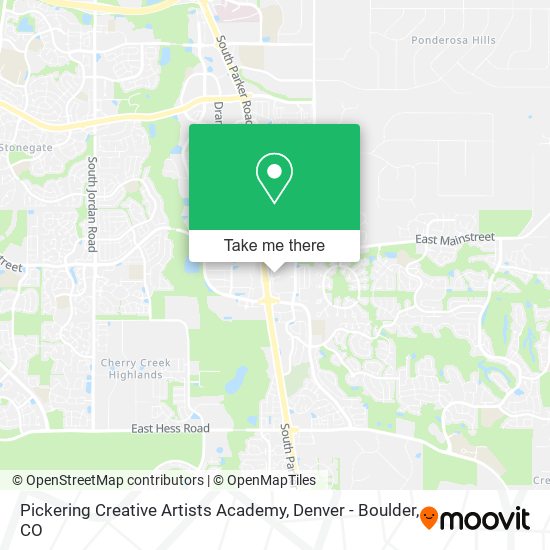 Pickering Creative Artists Academy map