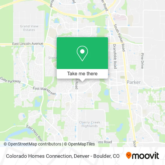 Colorado Homes Connection map
