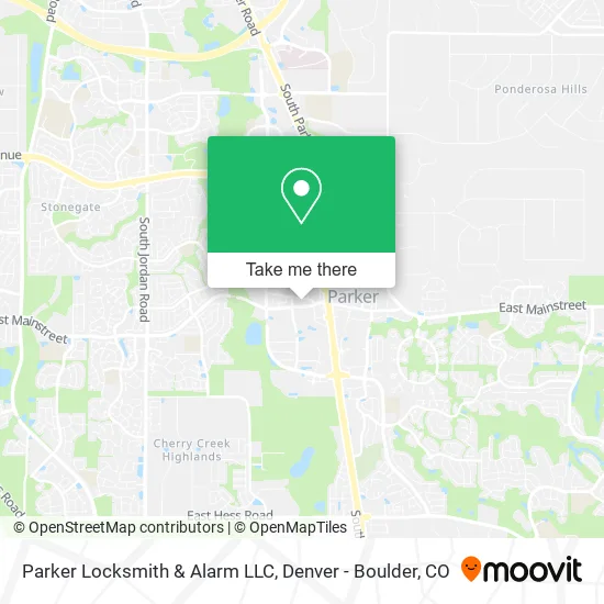 Parker Locksmith & Alarm LLC map