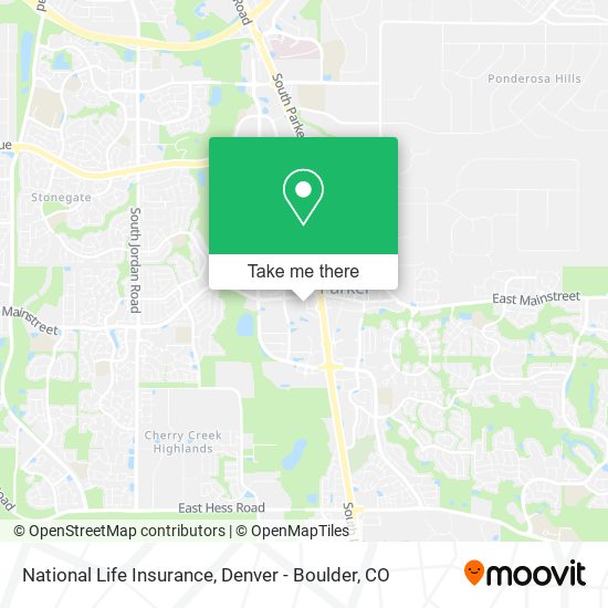 Mapa de National Life Insurance
