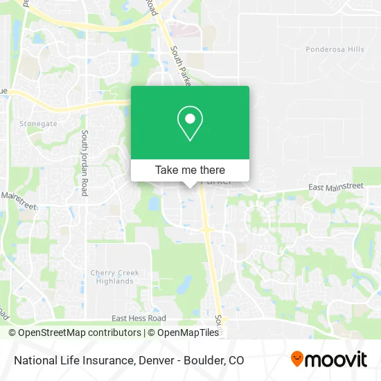 National Life Insurance map