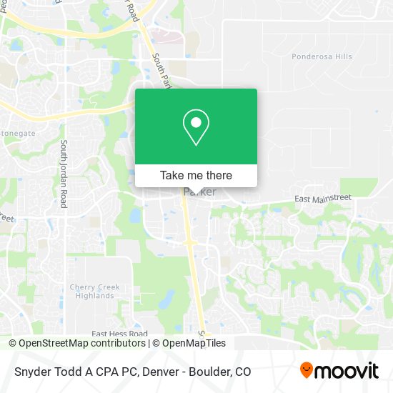 Snyder Todd A CPA PC map