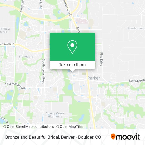 Bronze and Beautiful Bridal map