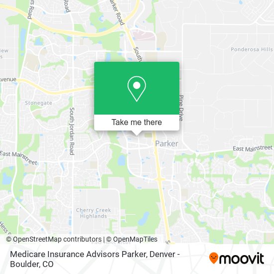 Mapa de Medicare Insurance Advisors Parker