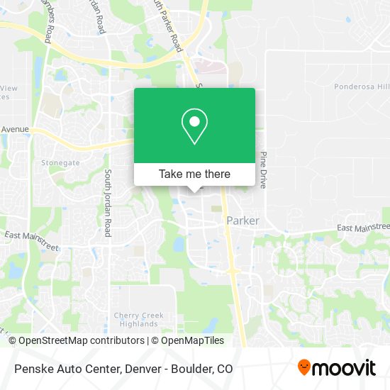 Penske Auto Center map