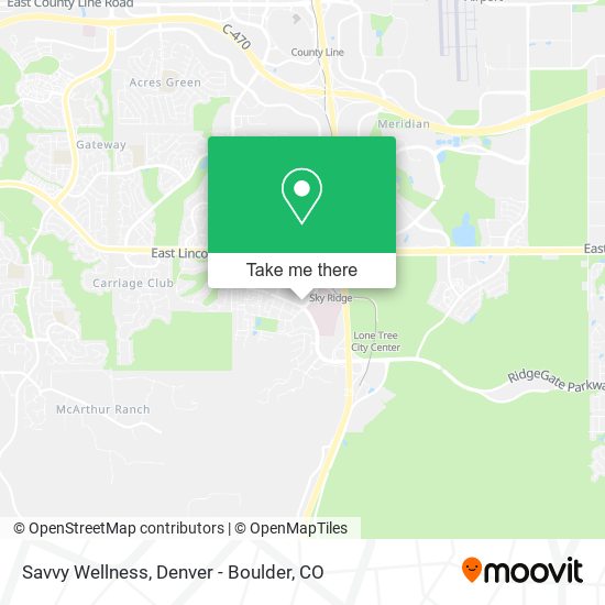 Savvy Wellness map