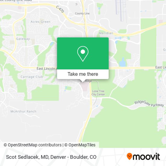 Scot Sedlacek, MD map