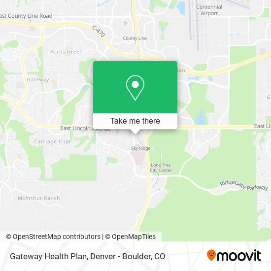 Mapa de Gateway Health Plan