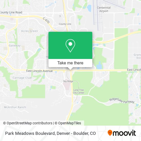 Park Meadows Boulevard map