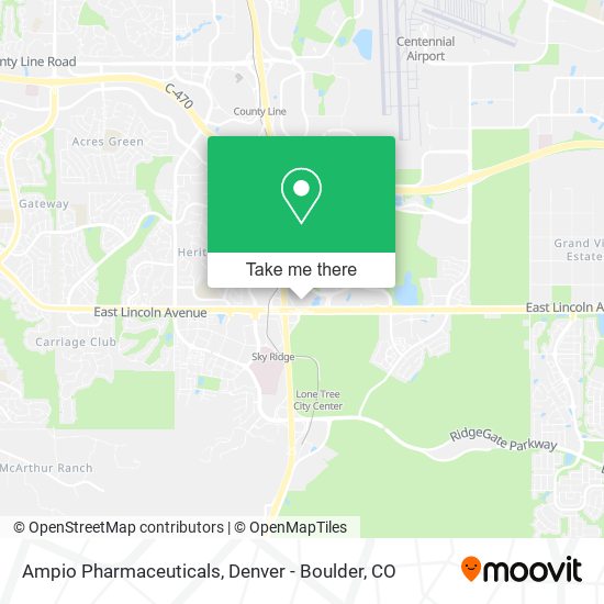 Ampio Pharmaceuticals map