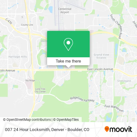 007 24 Hour Locksmith map