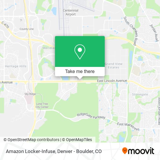 Mapa de Amazon Locker-Infuse