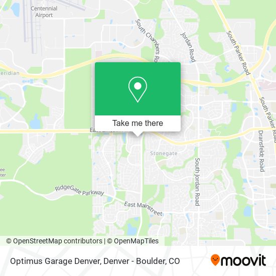 Optimus Garage Denver map