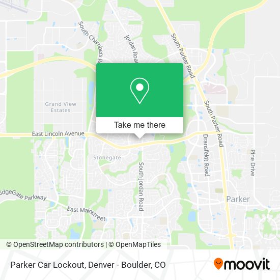 Parker Car Lockout map