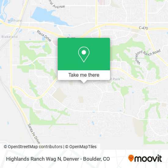 Mapa de Highlands Ranch Wag N