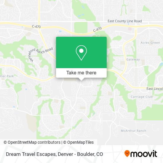 Mapa de Dream Travel Escapes