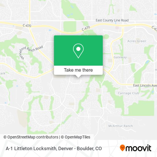 Mapa de A-1 Littleton Locksmith