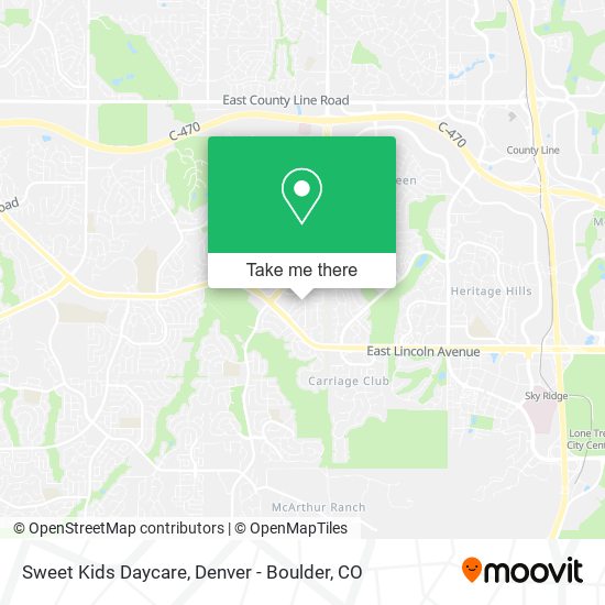 Mapa de Sweet Kids Daycare