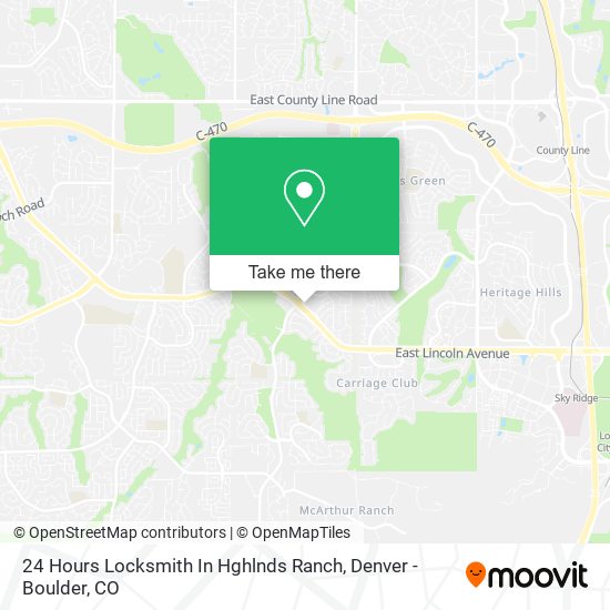 Mapa de 24 Hours Locksmith In Hghlnds Ranch