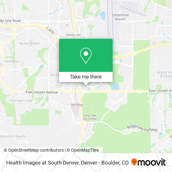 Health Images at South Denver map