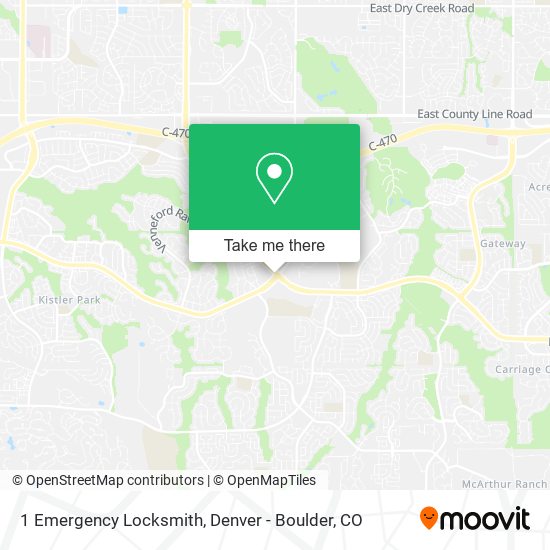 1 Emergency Locksmith map