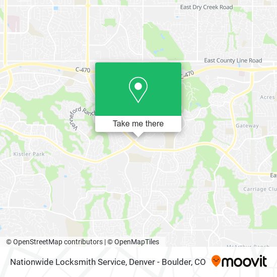 Mapa de Nationwide Locksmith Service