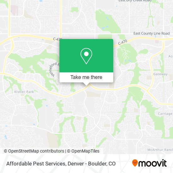 Affordable Pest Services map