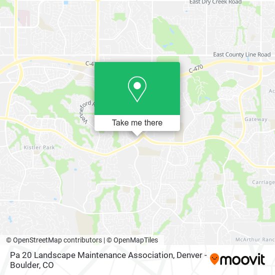 Mapa de Pa 20 Landscape Maintenance Association