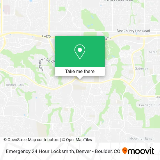 Emergency 24 Hour Locksmith map