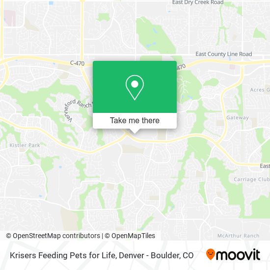 Mapa de Krisers Feeding Pets for Life