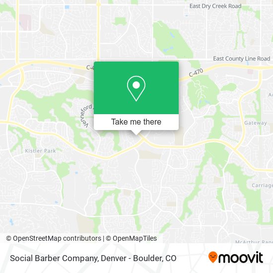 Mapa de Social Barber Company
