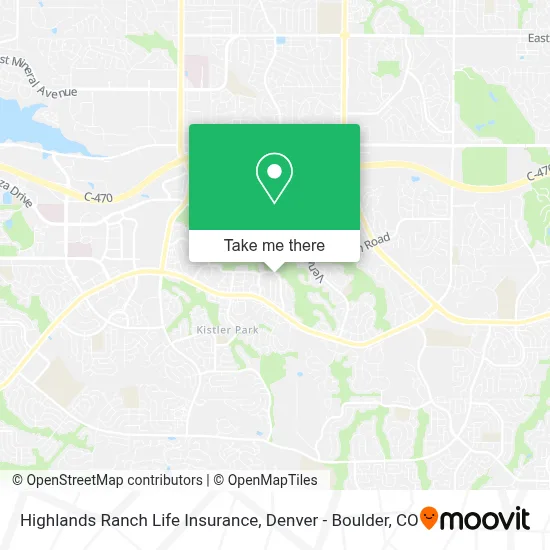 Highlands Ranch Life Insurance map