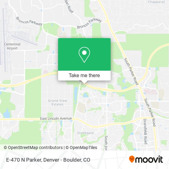 Mapa de E-470 N Parker