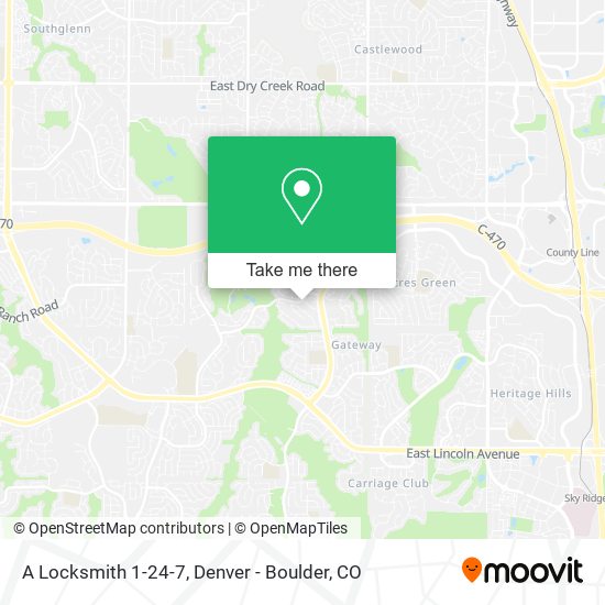 A Locksmith 1-24-7 map