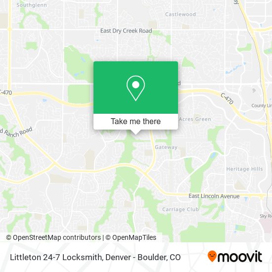 Mapa de Littleton 24-7 Locksmith