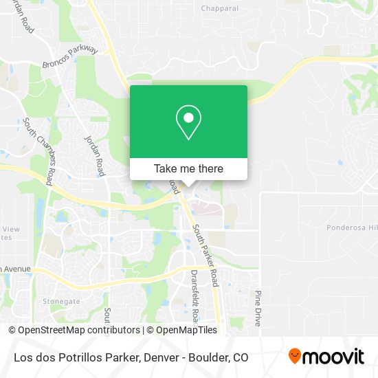 Mapa de Los dos Potrillos Parker