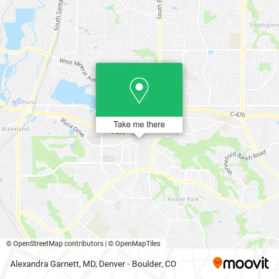 Alexandra Garnett, MD map