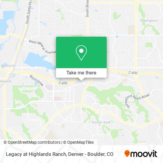 Mapa de Legacy at Highlands Ranch