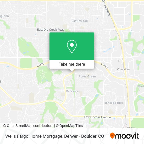 Mapa de Wells Fargo Home Mortgage